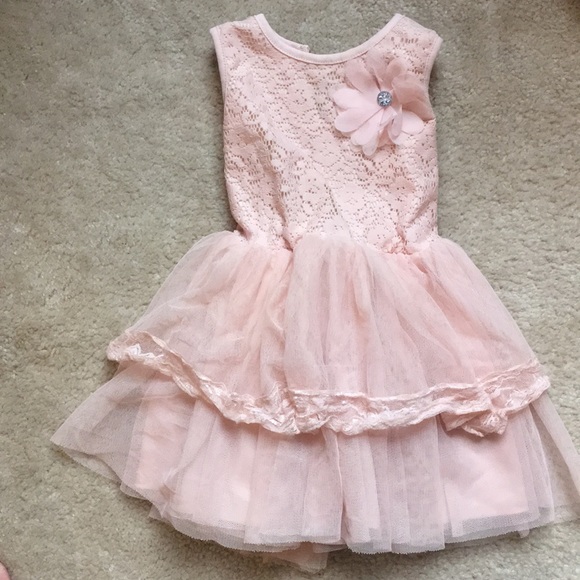 pink frilly dress